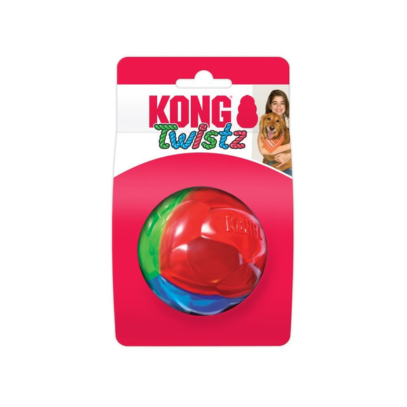 KONG® Twistz Ball - pływająca, kauczukowa piłka, zabawka dla psa