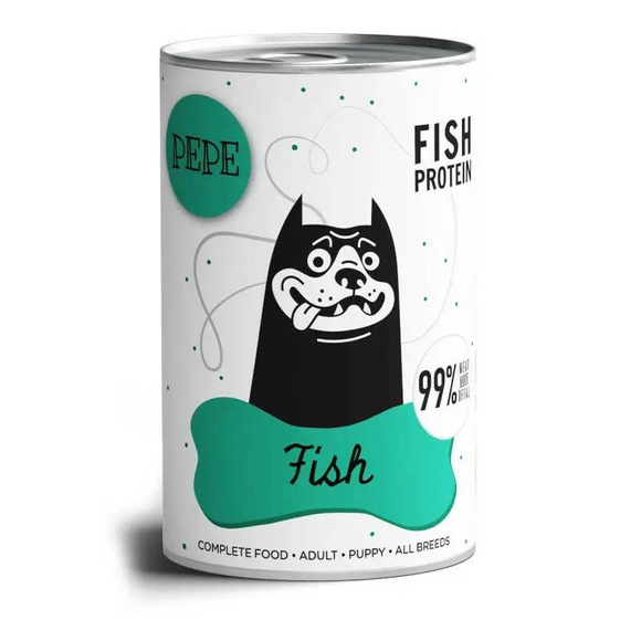 PEPE Fish (ryby) - naturalna mokra karma dla psa, 400g