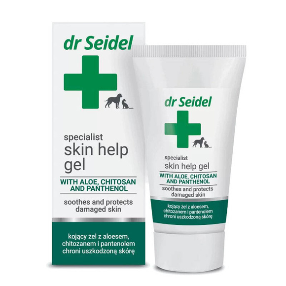 Dr Seidel Skin help gel - specjalistyczny żel kojący na rany u psów i kotów, 30ml