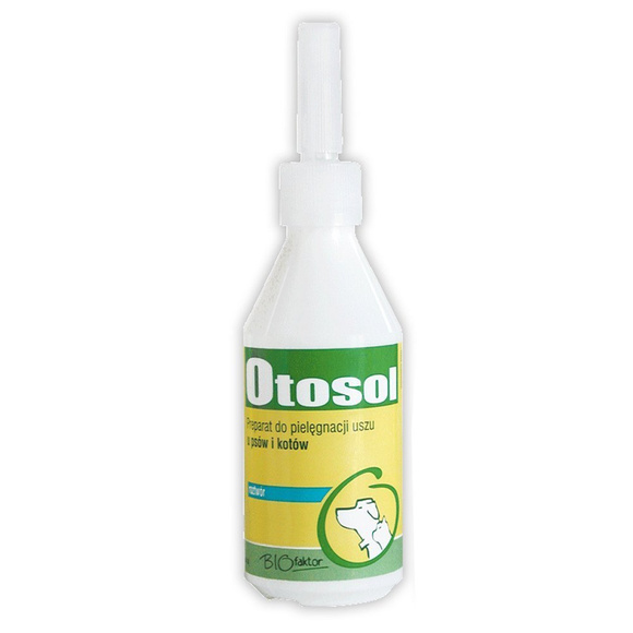 Biofaktor Otosol - preparat do czyszczenia, dezynfekcji i pielęgnacji uszu u psów i kotów 100ml