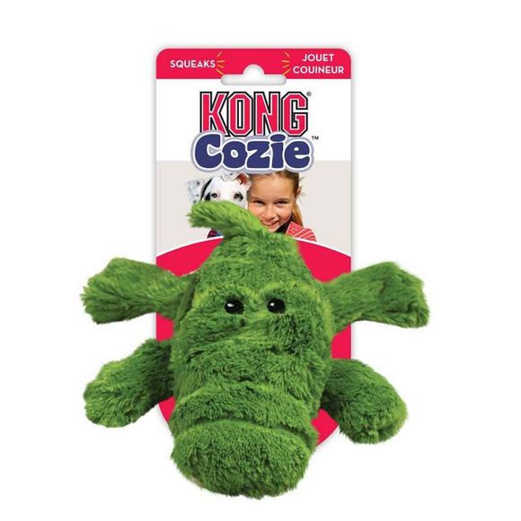 KONG® Cozie™ Ali Alligator - zabawka pluszak dla psa, krokodyl z piszczałką