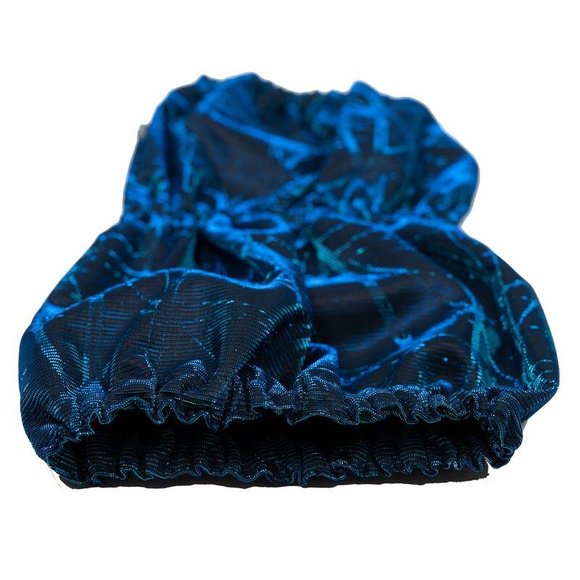 Show Tech Snood Luxe Galaxy L Blue Ear Covers - stylowy komin ochronny na uszy, chroni podczas spacerów, posiłków, pielęgnacji, niebieski, L