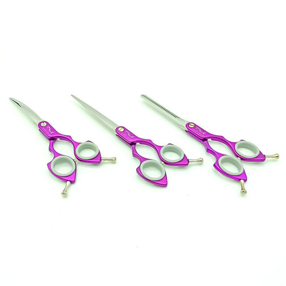 Shernbao Shark Asian Fusion Light Scissors Set - zestaw 3 bardzo lekkich nożyczek do strzyżenia w stylu Korean i Asian Fusion, 6.25" i 6.5"