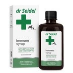 Dr Seidel Immuno syrup - syrop zwiększający naturalną odporność organizmu, wspomagający proces regeneracji i gojenia, dla psów i kotów, 250ml