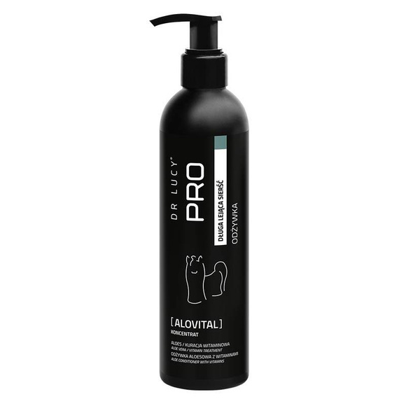 Dr Lucy PRO Alovital conditioner - nawilżająca i regenerująca odżywka dla psów o długiej, miękkiej sierści, 250ml