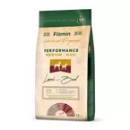 FITMIN Dog Medium Maxi Performance Lamb&Beef - kompletna karma dla dorosłych psów ras średnich i dużych o bardzo dużej aktywności, 12kg