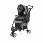 InnoPet Buggy Avenue Gray/Black - lekki i zwrotny wózek dla psów o wadze do 11kg, szaro-czarny