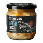 John Dog rarytas z dorsza w naturalnym wywarze z dodatkiem dyni i alg morskich  - mokra karma dla psa, 380g