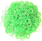 Lainee Latex Bands - profesjonalne gumki do papilotów i top-knotów, duże (9.5mm), średniej grubości, zielone, 1000 sztuk
