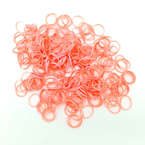 Lainee Latex Bands - profesjonalne gumki do top-knotów, średnie (7.9mm), średniej grubości, różowe (fiesta pink), 850 sztuk