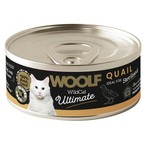 Woolf Ultimate Cat Adult Sterilised Quail - bezglutenowa, pełnoporcjowa karma wilgotna z wołowiną dla dorosłych, sterylizowanych kotów, 85g