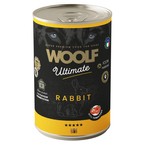 Woolf Ultimate Dog Adult Rabbit with tomatoes - bezglutenowa, pełnoporcjowa karma wilgotna z królikiem i pomidorami dla dorosłych psów, 400g