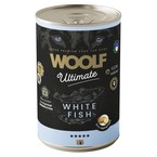 Woolf Ultimate Dog Adult White Fish with potatoes - bezglutenowa, pełnoporcjowa karma wilgotna z rybami i ziemniakami dla dorosłych psów, 400g