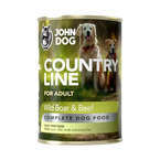 John Dog Country Line dzik i wołowina - pełnoporcjowa karma dla dorosłych psów wszystkich ras, 800g