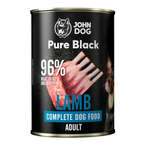 John Dog Pure Black Lamb - pełnoporcjowa, smakowita karma mokra dla psa z jagnięciną, 400g