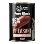 John Dog Pure Black Pheasant - pełnoporcjowa, smakowita karma mokra dla psa z bażantem, 400g