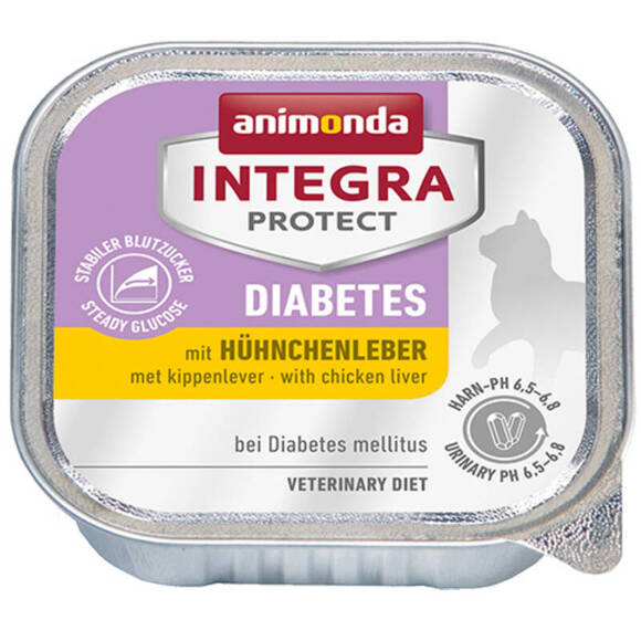 ANIMONDA Integra Protect Diabetes Chicken Liver - kompletna mokra karma dla kotów z cukrzycą, wątróbka drobiowa, 100g