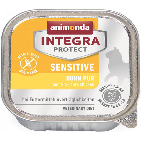 ANIMONDA Integra Protect Sensitive Pure Chicken - kompletna mokra karma dla wrażliwych kotów, kurczak, 100g