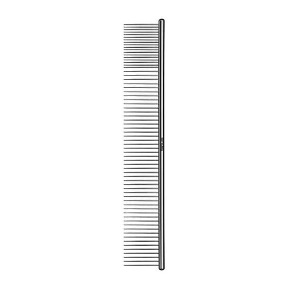 Andis - metalowy grzebień z mieszanym (80:20) rozstawem pinów, długość 25cm