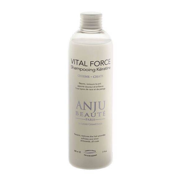 Anju Beaute Vital Force - szampon regenerujący, nawilżający dla psów i kotów, 250ml