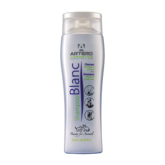 Artero Blanc Shampoo - szampon dla psa podkreślający kolor, do sierści białej, czarnej i srebrnej, 250ml