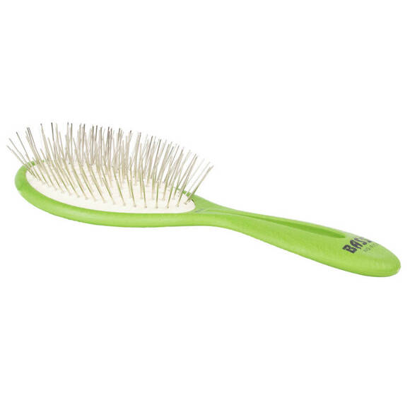 BASS BIO-FLEX Alloy Leaf Shape Brush - ekologiczna szczotka ze skrobi kukurydzianej, wzór liścia