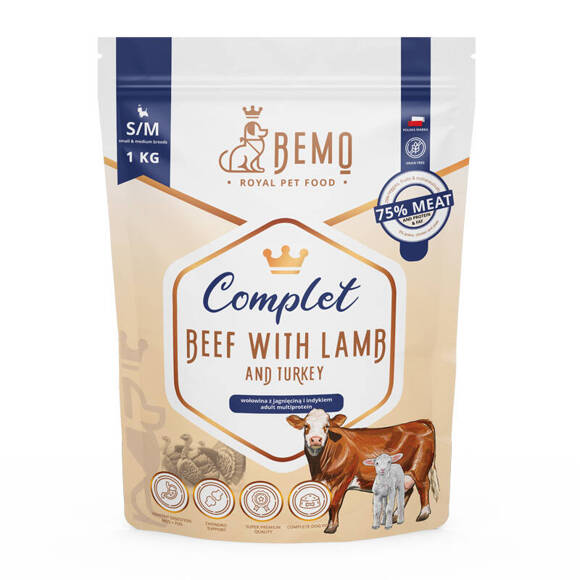 BEMO Complet - kompletna karma sucha karma premium dla dorosłych psów ras małych i średnich