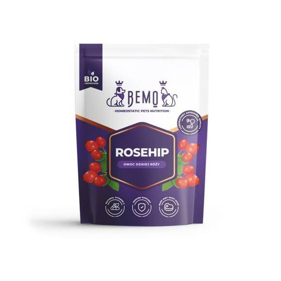 BEMO Rosehip - owoc dzikiej róży dla psa i kota, suplement diety 600g