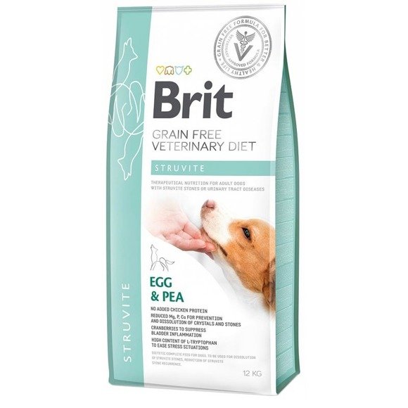 Brit Grain-free Veterinary Diet Struvit - sucha karma dla psów z chorobami dolnych dróg moczowych, 2 kg