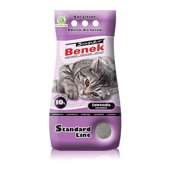 Certech Super Benek Standard Line - żwirek dla kota o zapachu lawendy