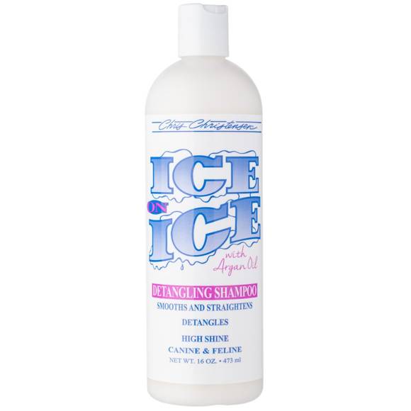 Chris Christensen Ice on Ice Detangling Shampoo - szampon do sierści z olejkiem arganowym, rozkołtuniający, wygładzający, nabłyszczający 473ml