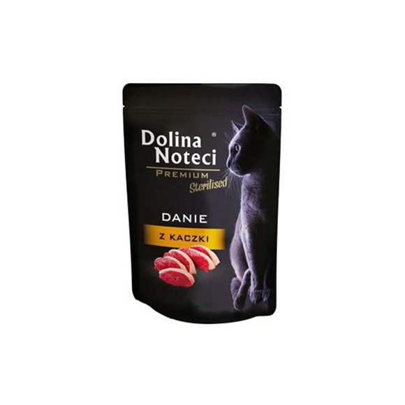 Dolina Noteci Premium - danie, mokra karma dla kotów sterylizowanych, kaczka, saszetka 85g