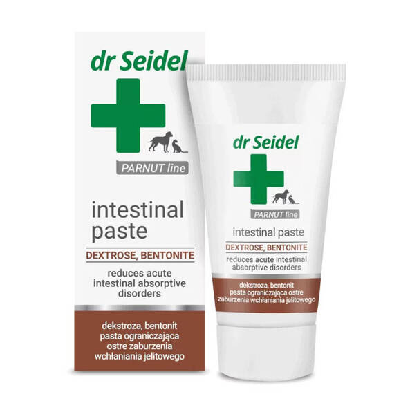 Dr Seidel Intestinal paste - pasta ograniczająca ostre zaburzenia wchłaniania jelitowego, dla psów i kotów, 40g