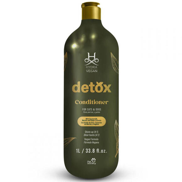 Hydra Vegan Detox Conditioner - nawilżająca, detoksykująca odżywka wegańska dla psów i kotów, koncentrat 1:4, 1l