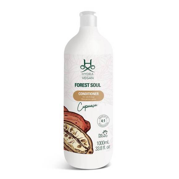 Hydra Vegan Forest Soul Conditioner - odświeżająca, nawilżająca odżywka wegańska dla psów i kotów, koncentrat 1:10, 1l