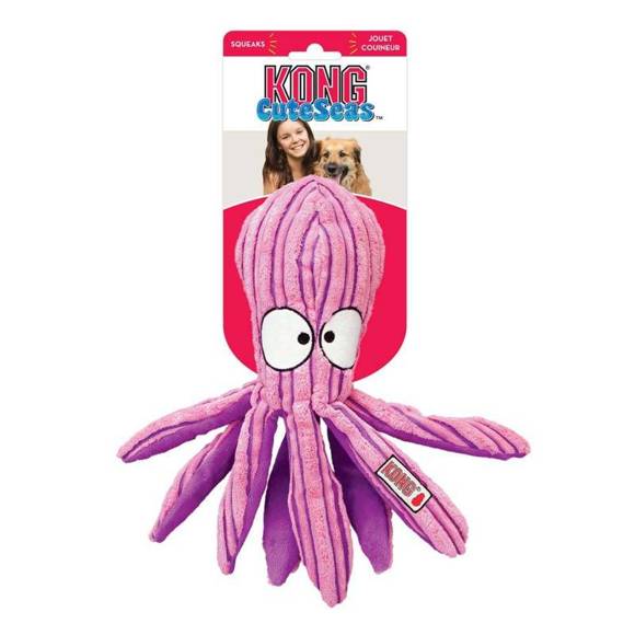 KONG® Cuteseas™ Octopus - pluszowa ośmiornica zabawka dla psa, z piszczałką