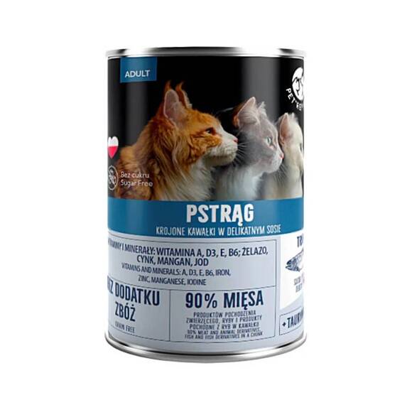 PET REPUBLIC - mokra karma dla kota, pstrąg, puszka 400g