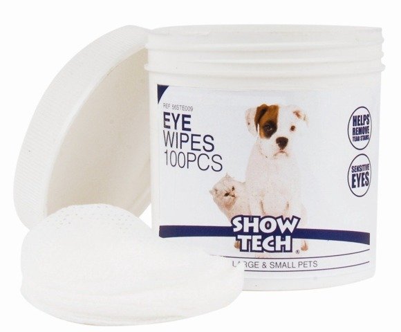 Show Tech Eye Wipes - chusteczki do czyszczenia okolic oczu u zwierząt, 100 sztuk