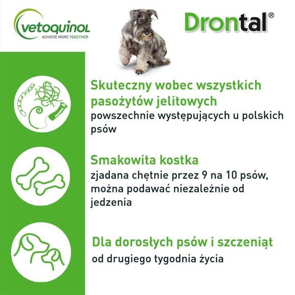 Vetoquinol Drontal Plus Flavour - tabletki na odrobaczenie dla psów, 2 sztuki