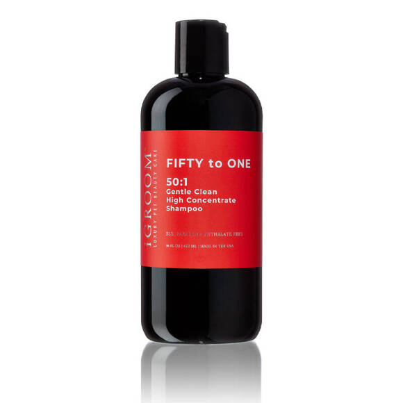 iGroom Fifty to One Gentle Clean High Concentrate Shampoo - mocno skoncentrowany (1:50)  (1:50), delikatny szampon oczyszczający, dla psów i kotów, 473ml