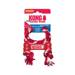 KONG® Goodie Bone™ with Rope - czerwona, gumowa kość ze sznurkiem dla psa, gryzak